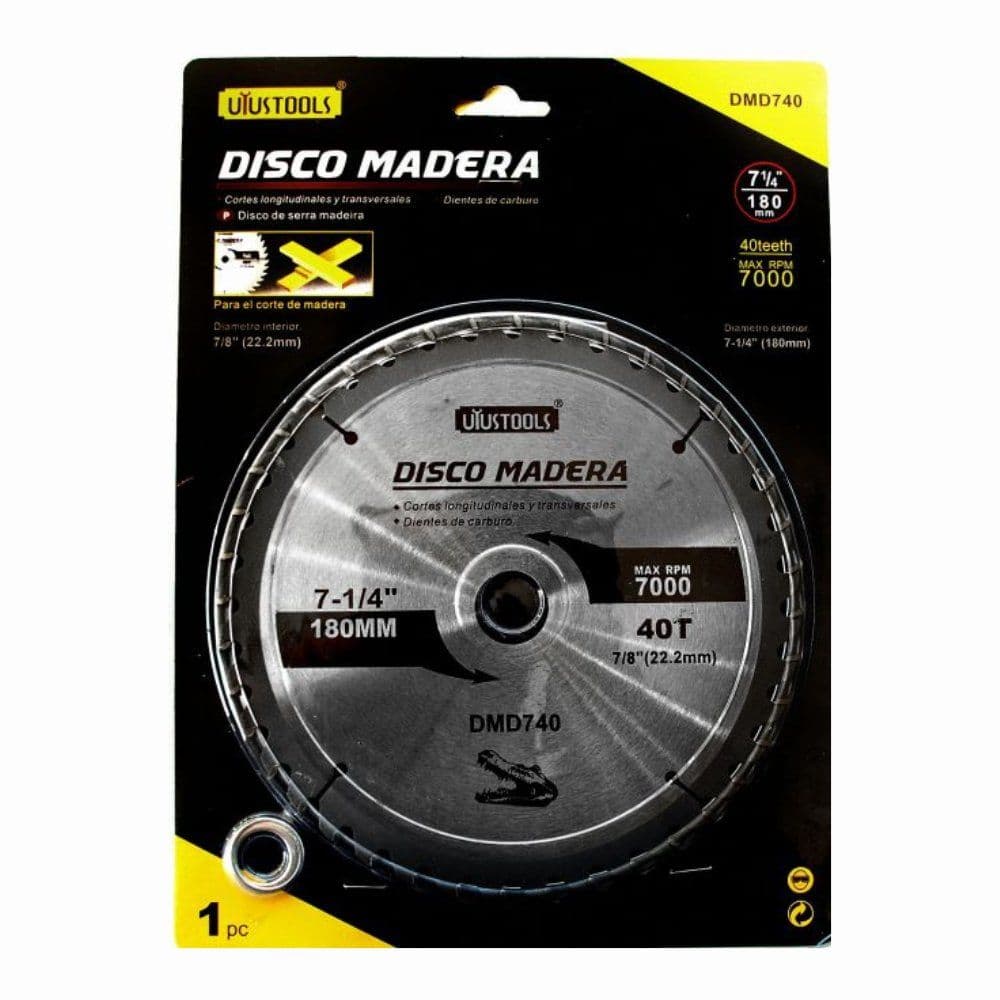 DISCO MADERA 180 X 40T UYU