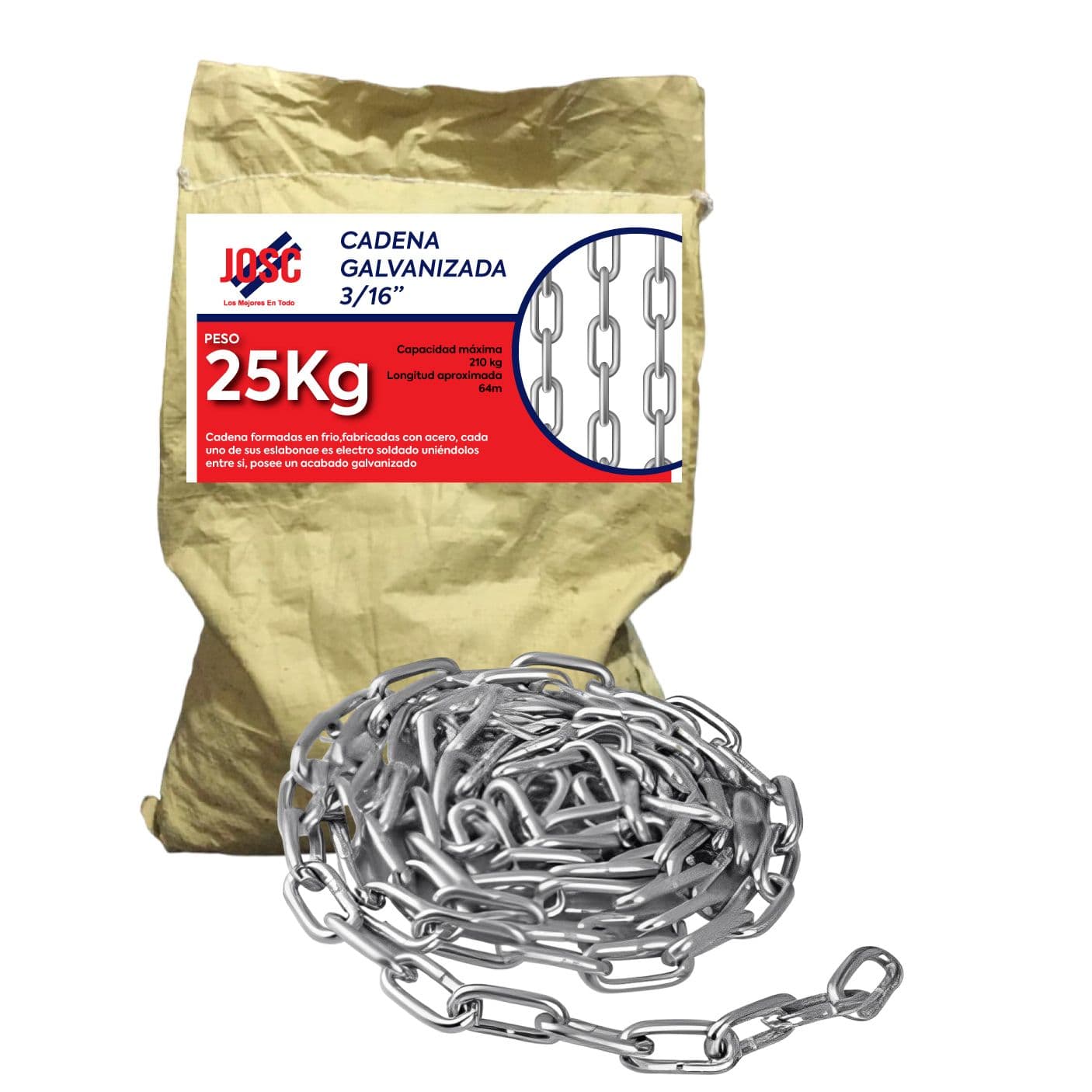 CADENA GALVANIZADA 3/16" FYY