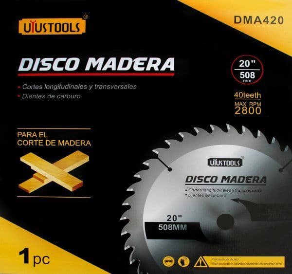 DISCO MADERA 20 X 40T UYUSTOOLS