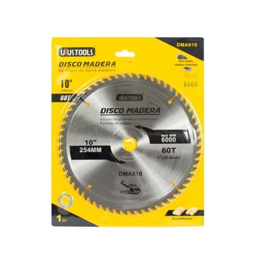 DISCO MADERA 10" X 40T UYUSTOOLS