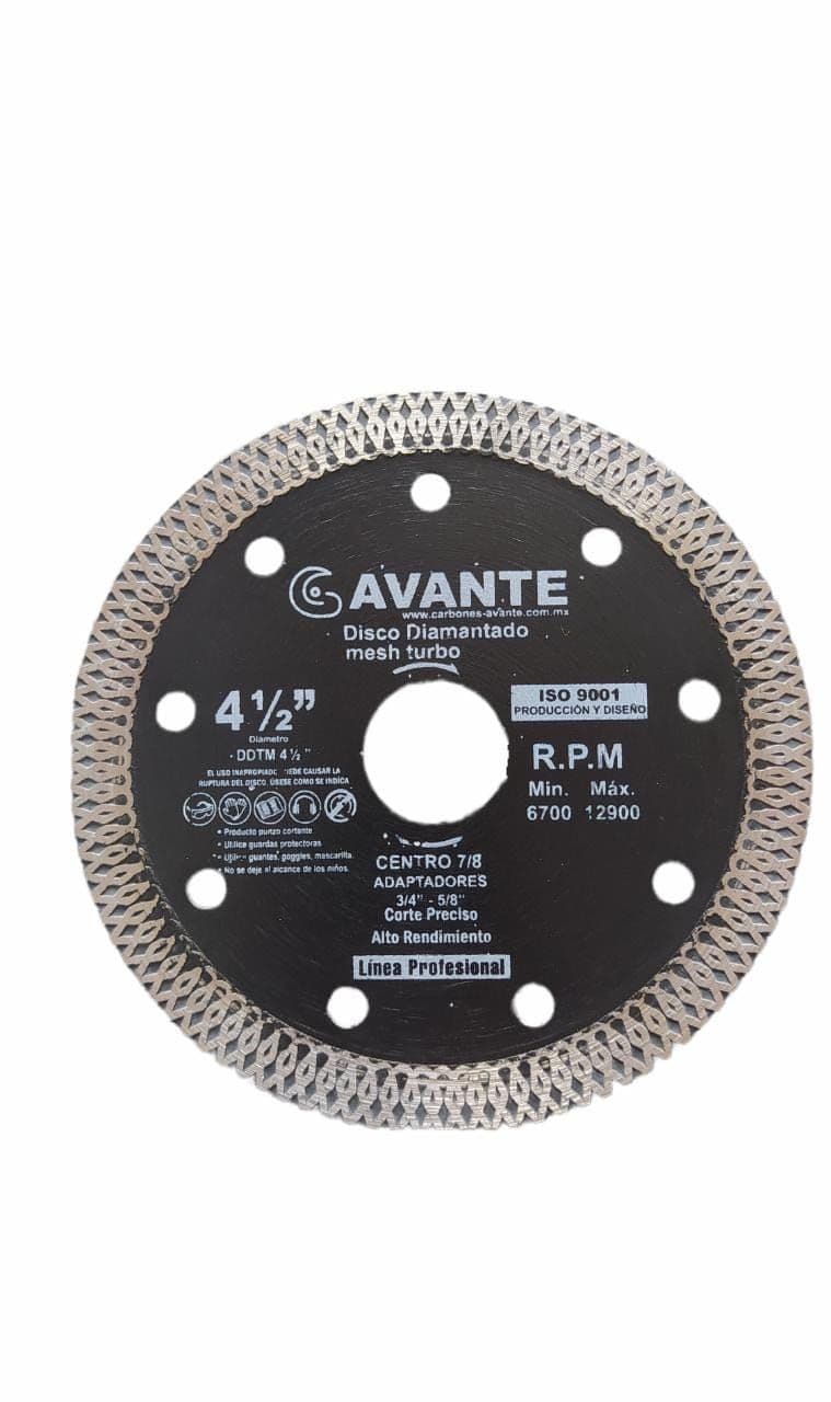 DISCO DIAMANTADO TURBO PLUS 4.1/2"