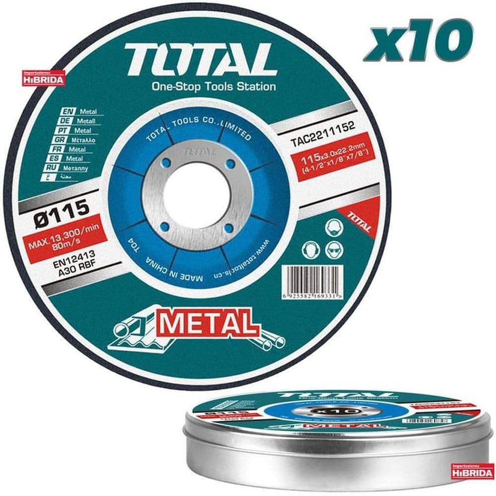 DISCO CORTE METAL SET 10PCS