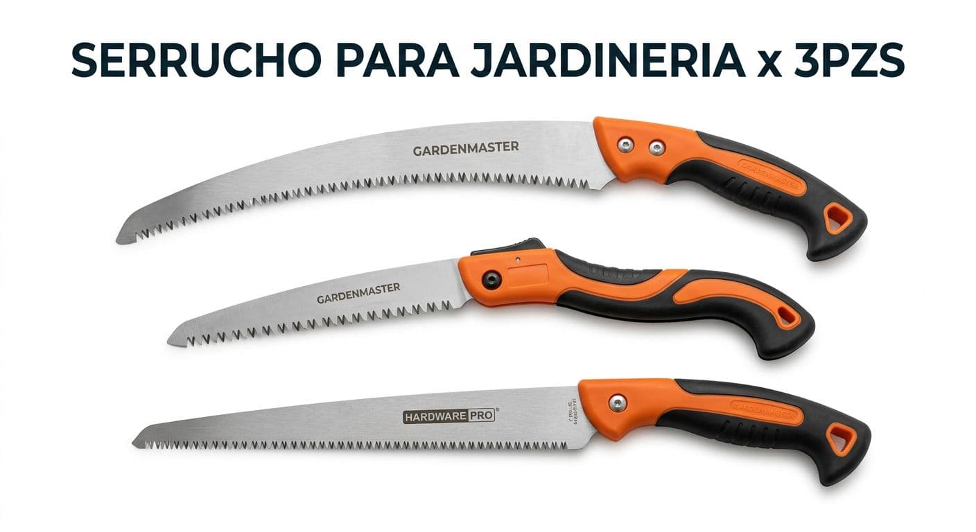 SERRUCHO PARA JARDINERIA X 3PZS