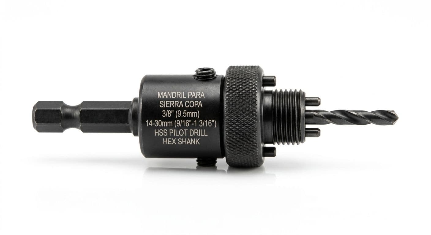 MANDRIL PARA SIERRA COPA 3/8"(14-30mm)