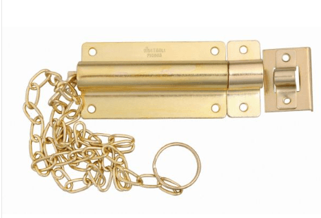 PICAPORTE CON CADENA (24" de longitud) 5"