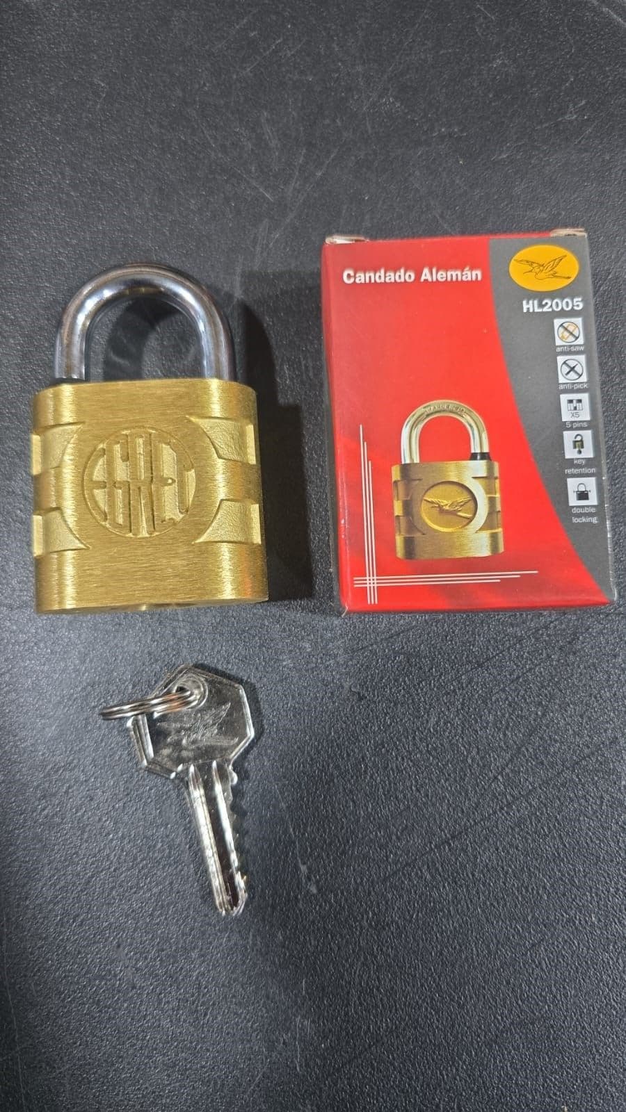 CANDADO 50MM TIPO ALEMAN - COBRE EGRET