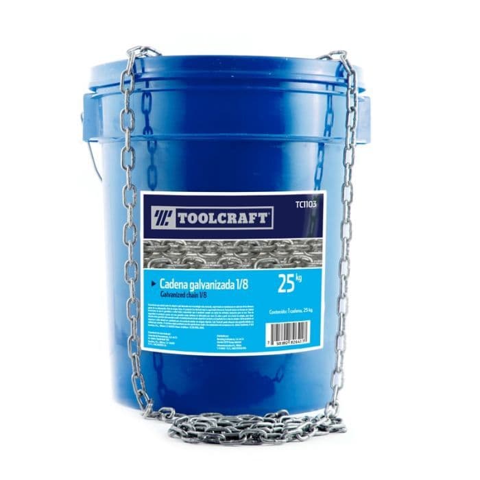 CADENA GALVANIZADO 1/8" X 25KG